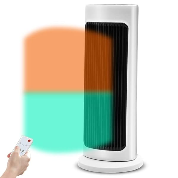 Riscaldatore, Riscaldatore Spaziale, Riscaldatore Del Convettore Elettrico, Telecomando, Tocco A Led, 3 Modalità, Protezione Del Surriscaldamento, Oscillazione A 70 °, Bassa Energia, Riscaldatore Elet